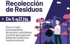 Imagen de Nuevo horario para la recolecci&oacute;n de residuos