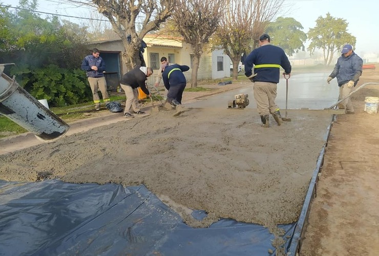 Se eleva el porcentaje de calles pavimentadas en la localidad.