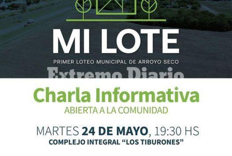 Imagen de Charla informativa sobre el programa "Mi Lote"