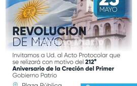 Imagen de Acto Protocolar del 25 de Mayo de Fighiera