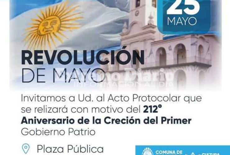 Imagen de Acto Protocolar del 25 de Mayo de Fighiera