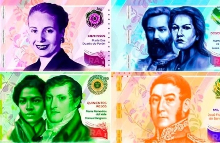 La nueva familia de billetes con mujeres y hombres decisivos en la historia argentina.