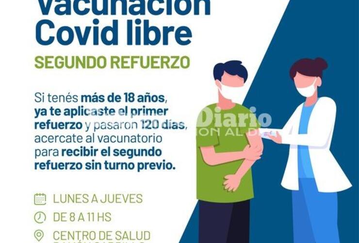 Imagen de Vacunación libre para el segundo refuerzo de Covid-19