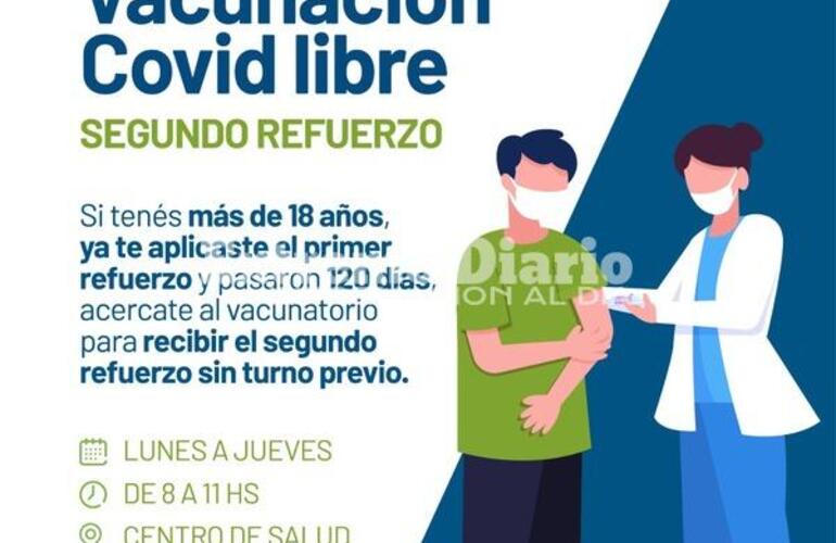 Imagen de Vacunación libre para el segundo refuerzo de Covid-19