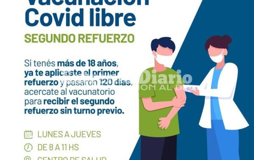Imagen de Vacunaci&oacute;n libre para el segundo refuerzo de Covid-19