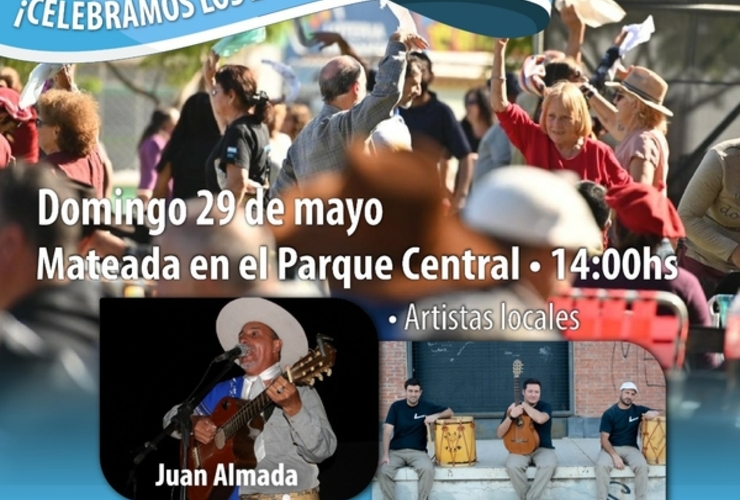 Imagen de General Lagos conmemora los 212 años de la Patria en el Parque Central