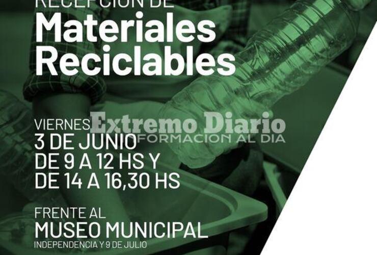 Imagen de Recepción de materiales reciclables en Arroyo Seco