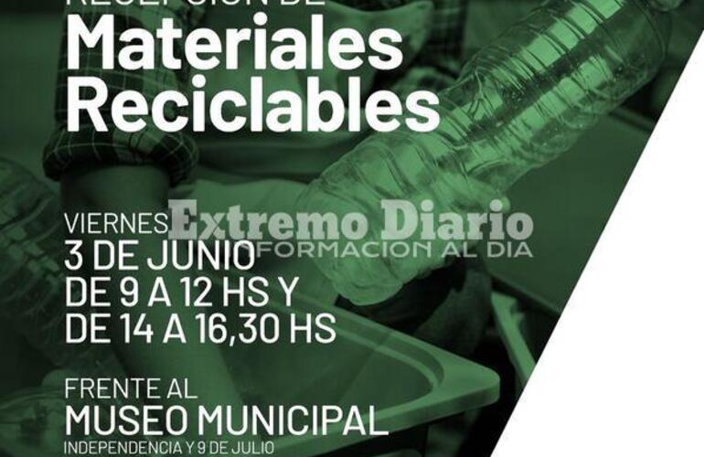 Imagen de Recepción de materiales reciclables en Arroyo Seco