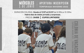 Imagen de Inscripci&oacute;n abierta para la Colonia de vacaciones de Invierno del Club Atl&eacute;tico Uni&oacute;n.