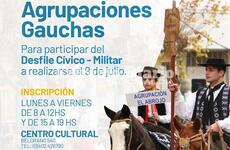 Imagen de Convocatoria de agrupaciones gauchas para el desfile del 9 de julio