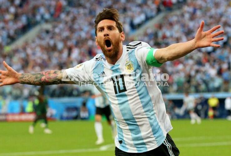 Imagen de Argentina goleó a Estonia con cinco goles de Lionel Messi