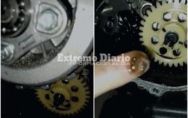 Imagen de Denuncia que despu&eacute;s de retirar la moto, se encontr&oacute; con az&uacute;car en el motor