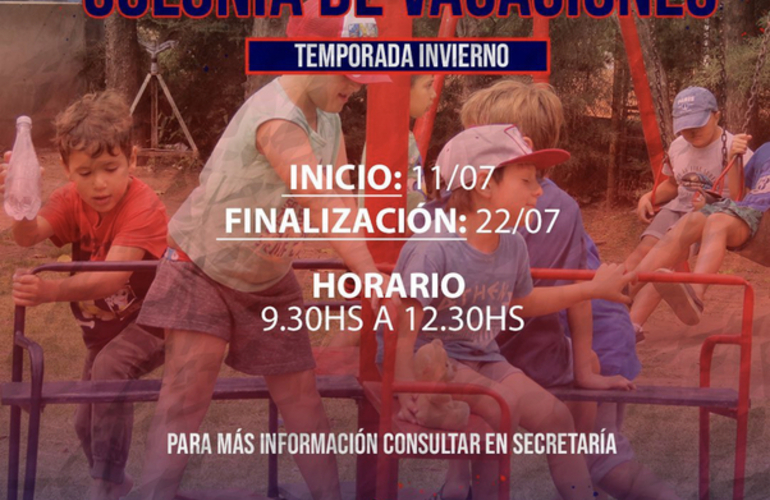 Imagen de Talleres abrió la inscripción para su Colonia de vacaciones temporada Invierno 2022.