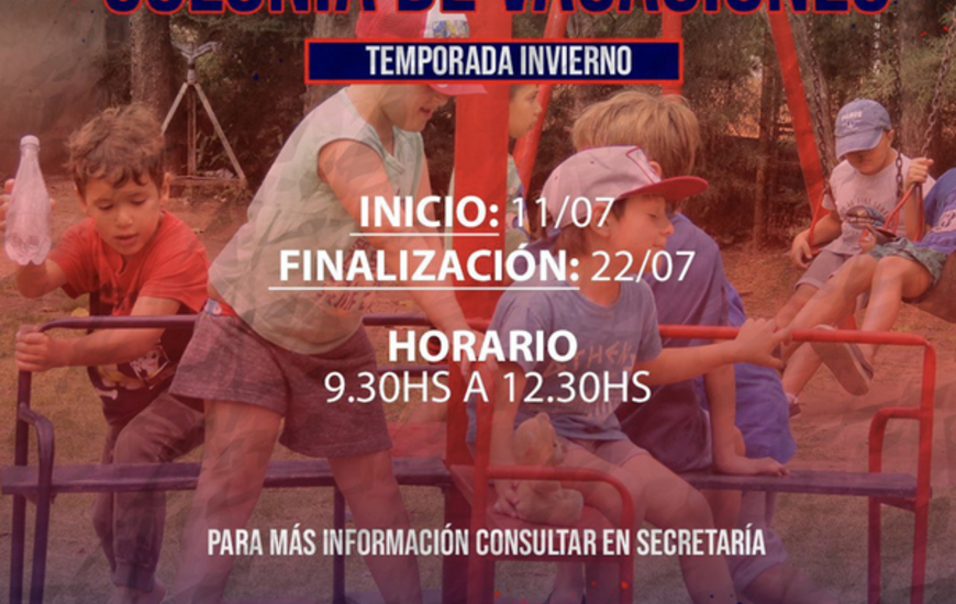 Imagen de Talleres abri&oacute; la inscripci&oacute;n para su Colonia de vacaciones temporada Invierno 2022.