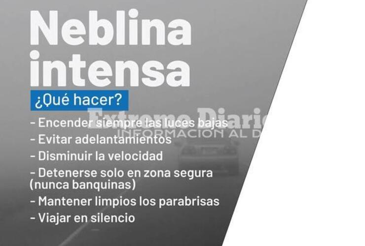 Imagen de Neblina intensa: ¿Qué hacer?