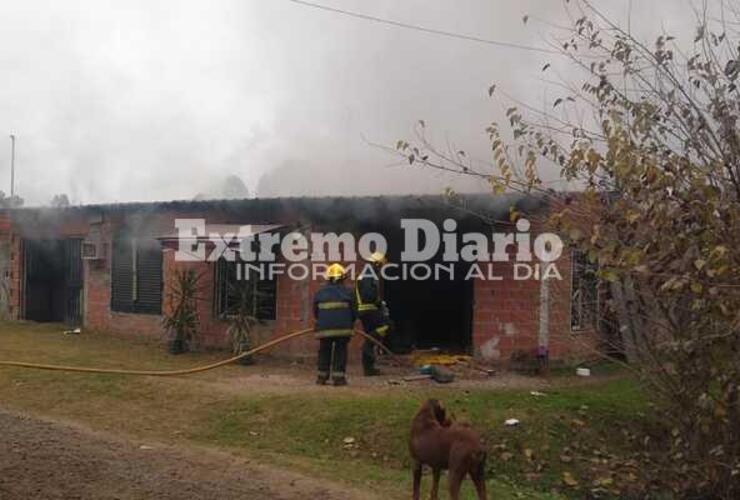 Imagen de Playa Hermosa: Incendio en una vivienda