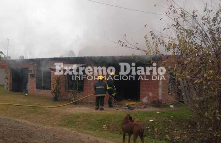 Imagen de Playa Hermosa: Incendio en una vivienda