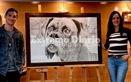 Imagen de Franco Ganuza expuso sus obras en Rosario junto a la artista Silvana Studer