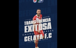Imagen de F&uacute;tbol: Emanuel Herrera, es nuevo jugador del Celaya F.C. de la Liga Expansi&oacute;n de M&eacute;xico.