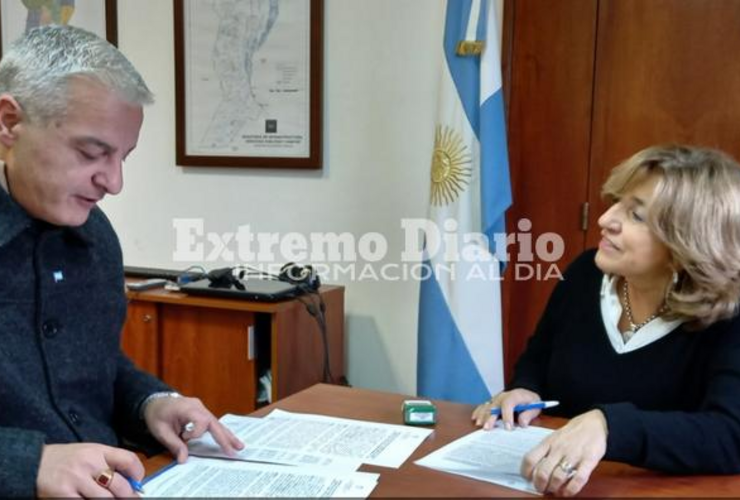 Provincia y Municipalidad suscribieron un convenio de obra delegada, por un monto de $ 12.449.635,65