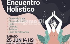 Imagen de Encuentro Hol&iacute;stico en el Paseo Pedro Spina por el D&iacute;a Internacional del Yoga
