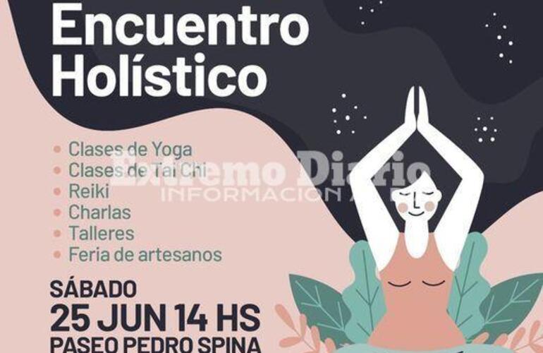 Imagen de Encuentro Holístico en el Paseo Pedro Spina por el Día Internacional del Yoga