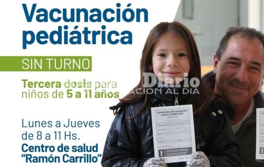 Imagen de Vacunaci&oacute;n pedi&aacute;trica sin turno en el Centro de Salud �Ram&oacute;n Carrillo�