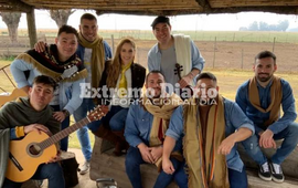Imagen de Franco Morra junto a Nati Patorutti en Dean Funes