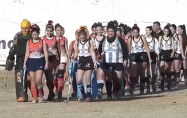 Imagen de Uni&oacute;n y Talleres se enfrentaron en el cl&aacute;sico del hockey femenino
