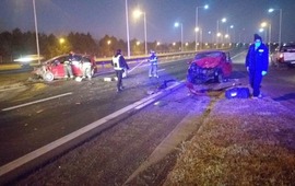 Los autos siniestrados.
