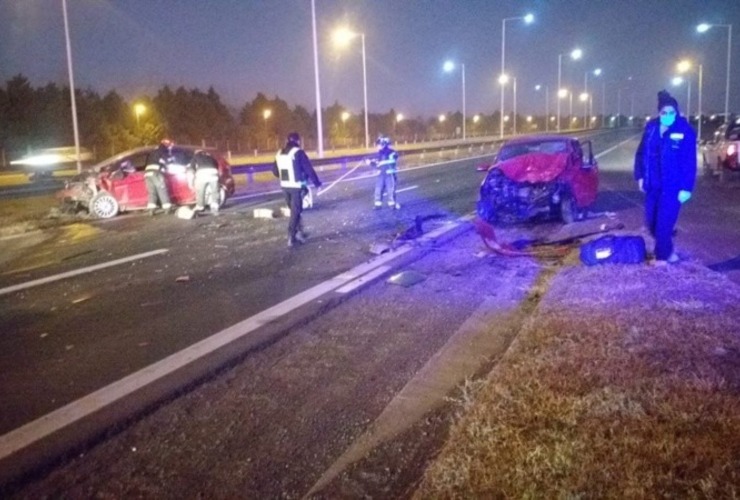 Los autos siniestrados.