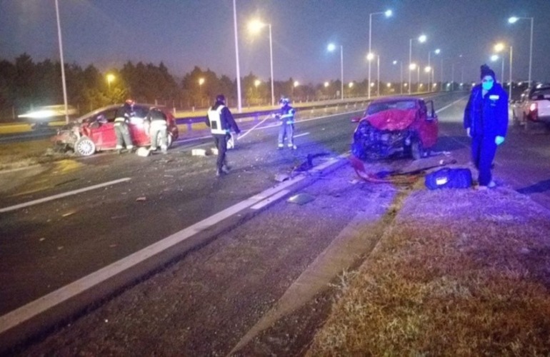 Los autos siniestrados.