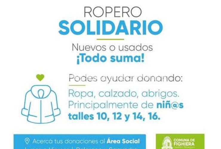 Imagen de Contin&uacute;a activo el Ropero Solidario en Fighiera