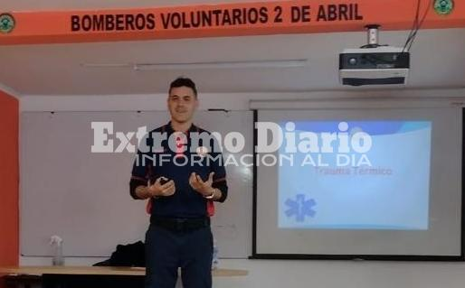 Imagen de Santiago Paladini fue convocado como instructor en un curso de socorrismo en Ushuaia