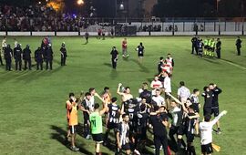 El festejo del "Panza" en las semifinales del a&ntilde;o pasado.