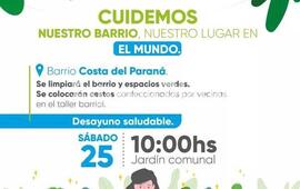 Imagen de Fighiera: Jornada de separaci&oacute;n de residuos en el barrio Costa del Paran&aacute;
