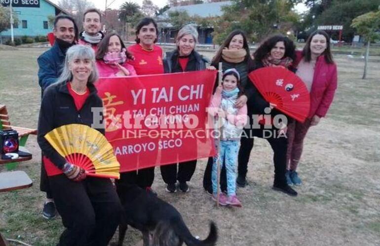 Imagen de Se realizó el primer encuentro holístico en el Paseo Pedro Spina