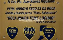 Imagen de Juan Rom&aacute;n Riquelme envi&oacute; una placa a la pe&ntilde;a Arroyo Seco es de Boca