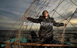 Maria Barrios, pescadora de la vecina localidad