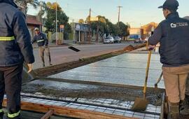Los trabajos contin&uacute;an frente a Tr&aacute;nsito.