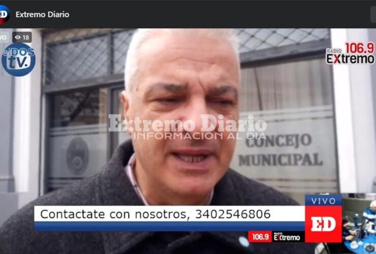 Esper brindó declaraciones para 106.9 antes de ingresar a la reunión.