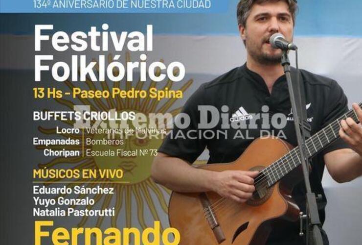 Imagen de 9 de julio: Fernando Espinosa actuará en el Festival Folklórico