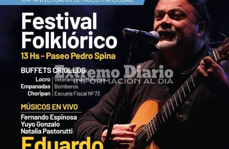 Imagen de 9 de julio: Eduardo Sanchez actuará en el Festival Folklórico