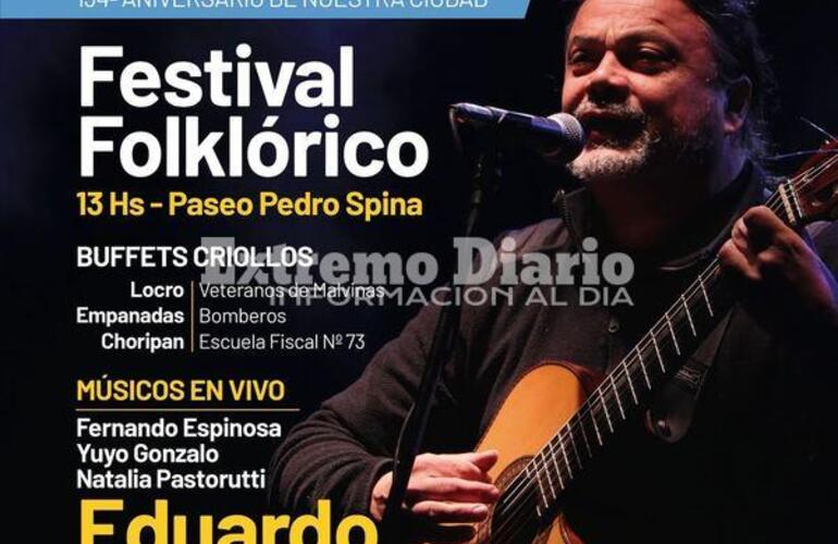 Imagen de 9 de julio: Eduardo Sanchez actuar&aacute; en el Festival Folkl&oacute;rico