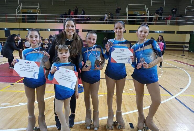 Imagen de Las patinadoras de Unión disputaron el Torneo Provincial Categória C en el Club Atlético Provincial