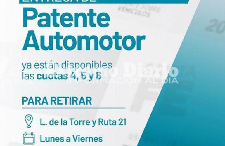 Imagen de Entrega de patente automotor