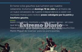 Imagen de Fighiera: Convocan a una cabalgata por las calles de la localidad