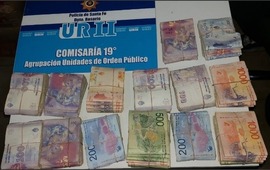 El dinero robado al autoservicio situado en 27 de Febrero al 5500.