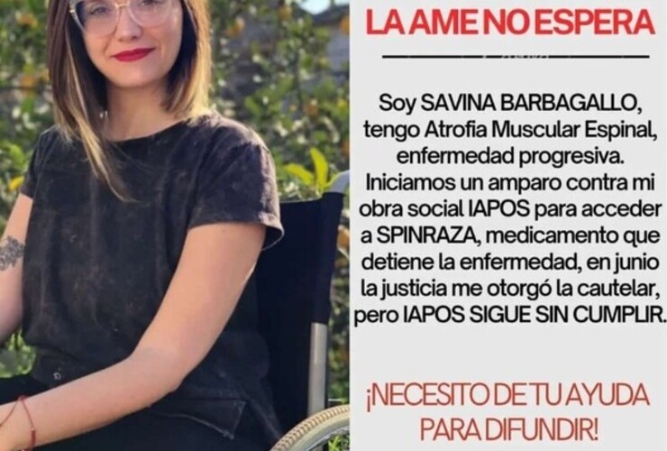 Imagen de Caso Savina Barbagallo: Tras demanda de una afiliada, Iapos aduce altísimo precio y burocracia para la cobertura