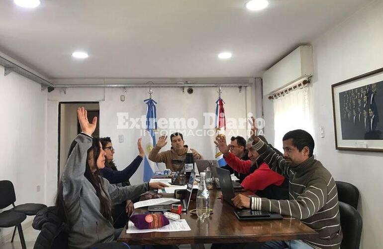 Ediles durante la última sesión ordinaria